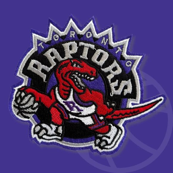 Toronto Raptors Iron On Patch Keychain Throwback Vintage - Picture 2 of 4